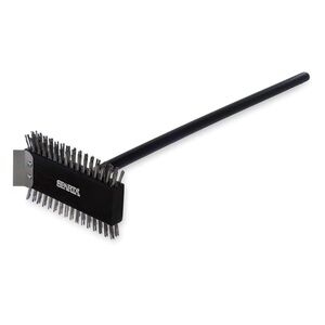 Sparta Black Grill Brush with Scraper